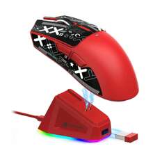 ATTACK SHARK ATTACK SHARK X11 Lightweight Wireless Gaming Mouse With RGB Charging Dock, Tri-Mode-2.4G/USB-C Wired/BT, 22K DPI, PAW3311 Optical Sensor, HUYU Switch, 5 Programmable Buttons For PC/