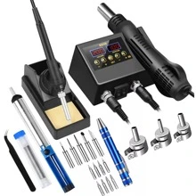 Estación De Cautín Tipo Lápiz Pistola De Calor 2 En 1 - Tipo de Enchufe A USA (110-127V) - Ver 1