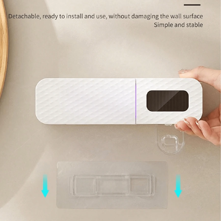 1 件室内牙刷架多功能牙刷架挤压牙膏牙刷架，挂在墙上美观，非常适合送给家人的圣诞节礼物家居浴室装饰秋季装饰返校