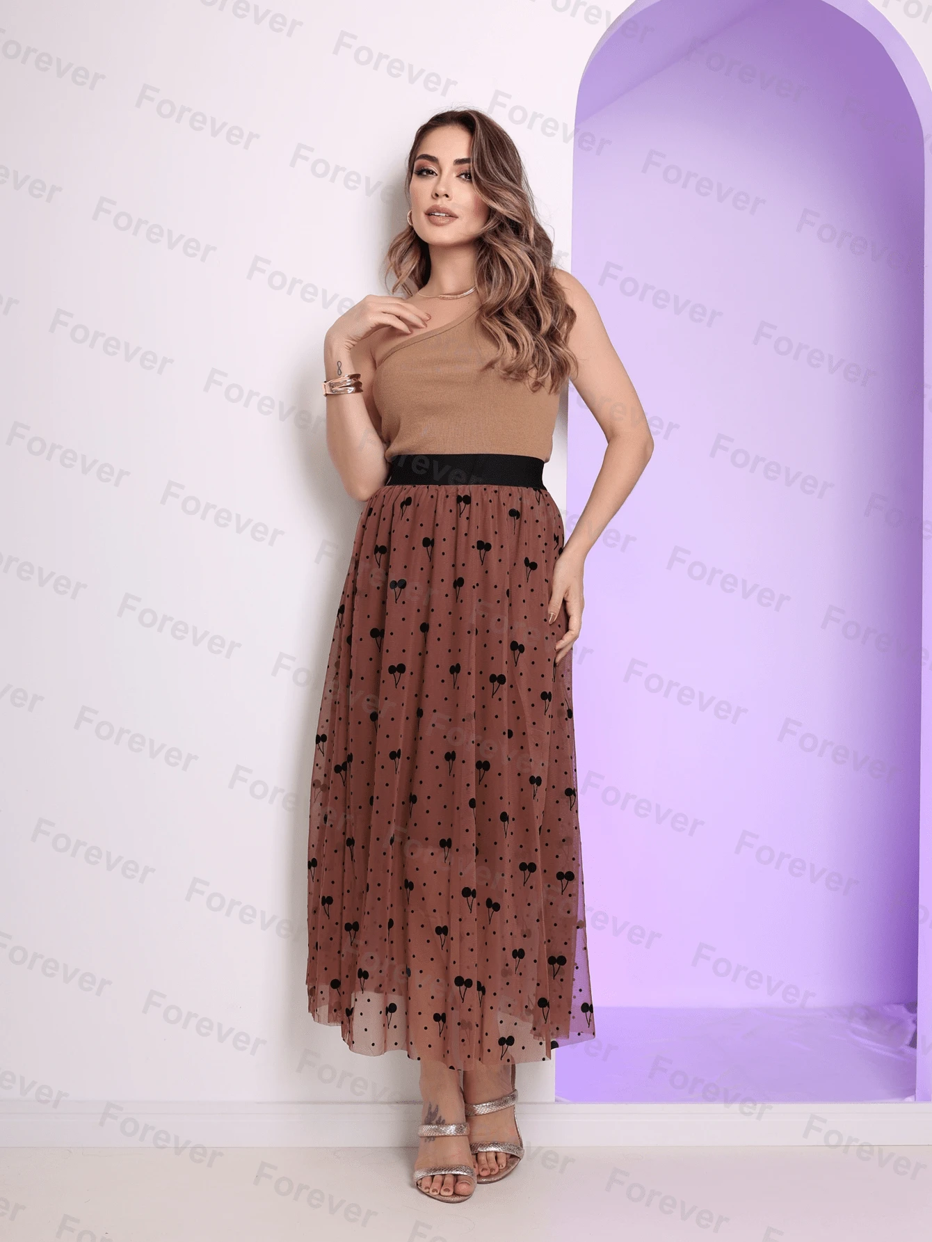 Skirt - Cà phê nâu - Xem 1