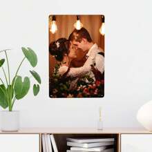 1pc Customized Metal Tin Plate, Personalized Hanging Decor, Customize Your Photo, Share Your Favorite Memories And Precious Moments, Perfect Gift For Friends And Family, Wall Art, Home Decor, Suitable For Home, Bar, Cafe, Office And Classroom, Multipurpose Poster Plaque - Suitable For Halloween, Mother's Day, Thanksgiving, Christmas, Easter, Wedding, Valentine's Day - Multicolor - View 5
