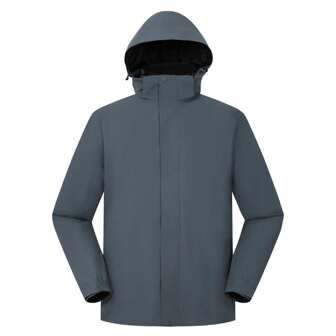 lanbu 戶外運動男搖粒絨三合一衝鋒衣經典休閒防風防水滑雪衣外套LR1001A98001LB