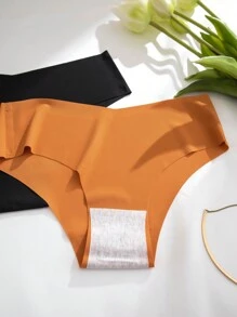 5 件/包女士无缝内衣，透气舒适时尚运动内裤 - 彩色 - 查看 7