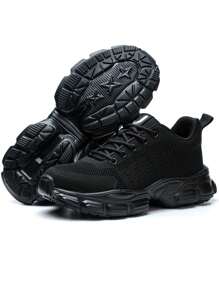 UMBURLLY Women's Steel Toe Safety Shoes, Anti-Crush, Anti-Puncture, Breathable, Simple & Lightweight, Suitable For Work