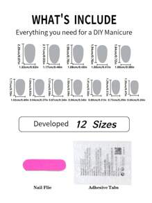 24 piezas de parches de uñas con forma ovalada, pegatinas de uñas con temática de colores de verano para vacaciones, estilo de verano único y relajado que incluye 1 pieza de gel de gelatina y 1 pieza de lima de uñas Uñas postizas