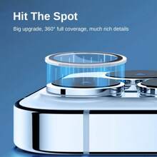 CSDZ 6PCS Compatible With Iphone 16 15 14 Pro Max Case Curved Clear Tempered Glass Back Camera Cover IPhone16 Plus 14Pro 13 Mini 15Pro Lens Ring Gift For Birthday, Family, Friends Lens Protector, Phone Accessories