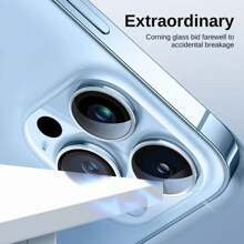 CSDZ 6PCS Compatible With Iphone 16 15 14 Pro Max Case Curved Clear Tempered Glass Back Camera Cover IPhone16 Plus 14Pro 13 Mini 15Pro Lens Ring Gift For Birthday, Family, Friends Lens Protector, Phone Accessories