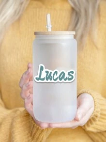 10 件定制花朵姓名贴纸，个性化彩色姓名贴纸，防水 PVC 材质印刷贴纸，定制个性化姓名贴纸，制作彩色姓名礼品贴纸，适用于笔记本电脑、水瓶、汽车头盔、儿童产品、返校防水姓名贴纸、礼品袋、派对礼物姓名贴纸，3 种款式和 3 种尺寸可供选择 - 彩色 - 查看 12