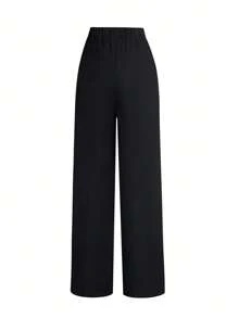 Women's New Arrivals High Waisted Design Suit Pants, Versatile For Work, Casual, Holiday & Back To School, Slim Fit, Waist Runs Large- Consider Ordering One Size Down