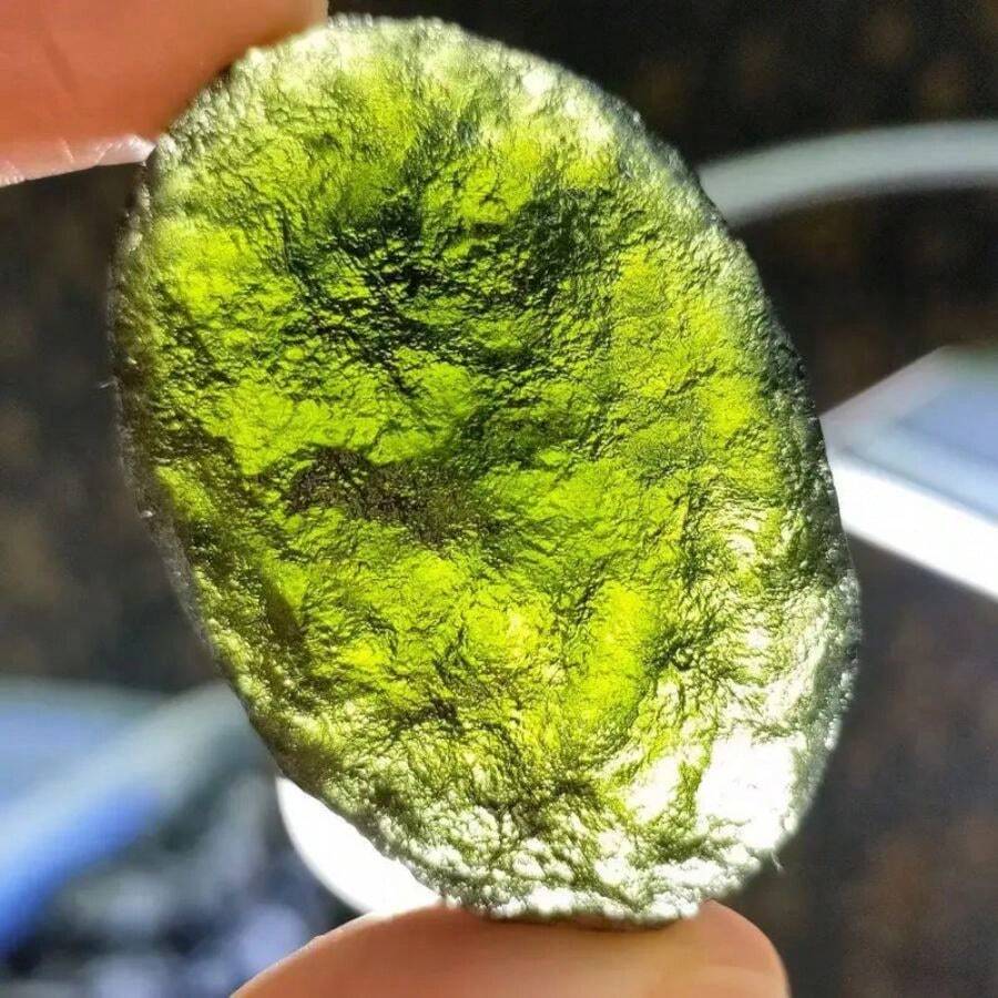 Natural Czech Meteorite Impact Glass Rough Stone - Moldavite Crystal