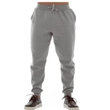 Men's Flannel Sweatpants Thick Fabric - 淺灰色 - 查看 3