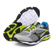 Tenis Masculino Esportivo Corrida Caminhada Treino Academia - Prata/Limão - Visão 2