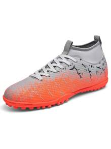 1 Pair Football/Soccer Cleats For Adults, Students, Youth, Unisex, Non-Slip & Durable, Suitable For Outdoor Playing, Training On Natural Grass, Soft Ground, Artificial Grass, Lace-Up, High-Performance, Lightweight, Olive Green