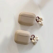 Vỏ silicon nhiều màu tương thích với tai nghe Bluetooth Apple, vỏ bảo vệ chống rơi và chống trầy xước tương thích với vỏ tai nghe Bluetooth Airpods - 030 màu cà phê - Xem 3