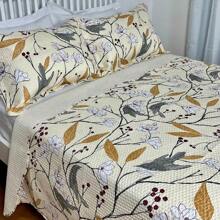 Boutis Ultrasonic Double-Sided 3-Piece Bedspread Kit With Pillowcase - Florence - View 2