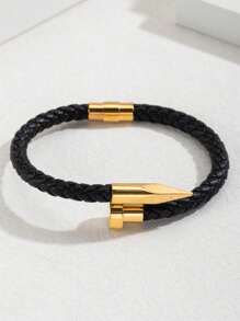 1 件优雅淑女风格油滴大心形花朵锆石手镯，时尚珠宝适合日常佩戴，送给女朋友、妻子、母亲、家人、朋友、生日、新年、周年纪念日的礼物，展现女性魅力 - 金色 - 查看 10