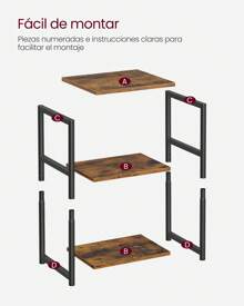 VASAGLE End Tables - 棕色 - 查看 8