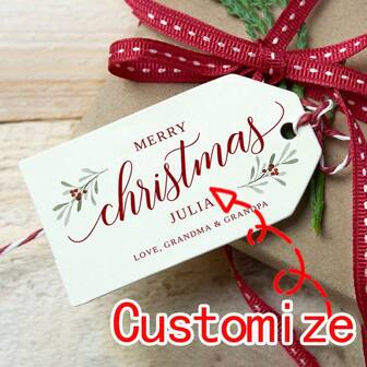 Custom Christmas Gift Tags, No Strings, Asymmetrical Card Paper, Gift Labels, Message Cards, Bottle Labels, Gift Tags, Christmas Message Cards, Party Tags, Gift Labels, For Christmas, Father's Day, Mother's Day, Valentine's Day, Chinese New Year, Matte Paper Single-Sided