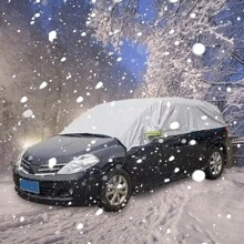 Large Aluminum Foil Car Windshield And Window Snow Frost Ice Cover Cover Winter Windscreen Protector UV Protection - Silver - View 1