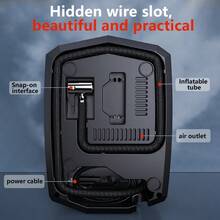 150 PSI Auto-Luftpumpe, Luftkompressor, Reifenfüller, tragbarer Luftkompressor, Luftpumpe für Autoreifen, LED-Licht, 12 V, tragbare Mini-Luftreifenpumpe mit Digitalanzeige für Auto, Motorrad, Fahrrad, Bälle