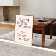 1pc/bộ nghệ thuật sắp chữ cá nhân hóa trích dẫn thẩm mỹ áp phích vải canvas và bản in, nghệ thuật tường tâm trí, tranh tường tác phẩm nghệ thuật làm quà tặng, cho phòng ngủ, phòng khách, trang trí tường, trang trí nhà và ký túc xá, quà tặng trang trí tường, không bao gồm khung - Nhiều màu - Xem 4