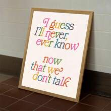 1pc/bộ nghệ thuật sắp chữ cá nhân hóa trích dẫn thẩm mỹ áp phích vải canvas và bản in, nghệ thuật tường tâm trí, tranh tường tác phẩm nghệ thuật làm quà tặng, cho phòng ngủ, phòng khách, trang trí tường, trang trí nhà và ký túc xá, quà tặng trang trí tường, không bao gồm khung - Nhiều màu - Xem 7