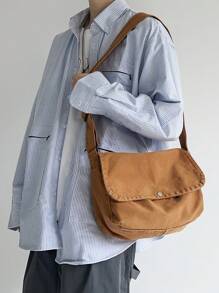 peach tree 1pc Fashionable Canvas Crossbody Bag, Messenger Bag, Shoulder Bag, Casual Sling Bag, Mini Crossbody Bag, Suitable For Halloween, Christmas, Gift For Men Men Bag Vacation Travel Essentials Dad Gifts Side Bags For Men Tote Bag Funny Gifts Valentine's Day Holiday Essentials Bag For Men Camping Sling Bag For Men Summer Brown Bag Back To School Summer Bag Springbreak Bag Pack Cross Body Bag School Supplies Vintage Canvas Tote Bag Phone Bag