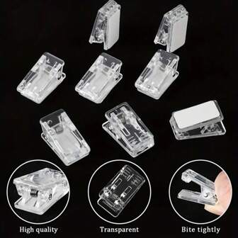 20Pcs Self Adhesive Clips Wall Tapestry Clips Plastic Adhesive Clips Small Hanging Spring Clips Double Sided Adhesive Spring Clips Posters Photo Paper Flags Hangers Home Office,Back To School,School Supplies