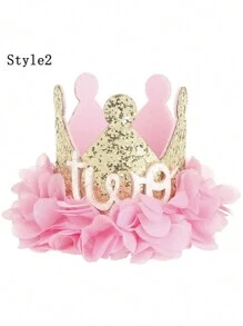 Neue Prinzessin Baby Mädchen 1. 2. Geburtstags Party Blumenkrone Party Haarband