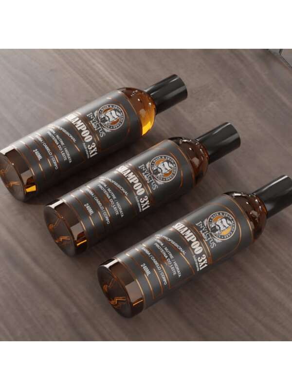 Shampoo Hidratante 3x1 Barba - Cabelo - Bigode - Corpo 240ml Invictus Men