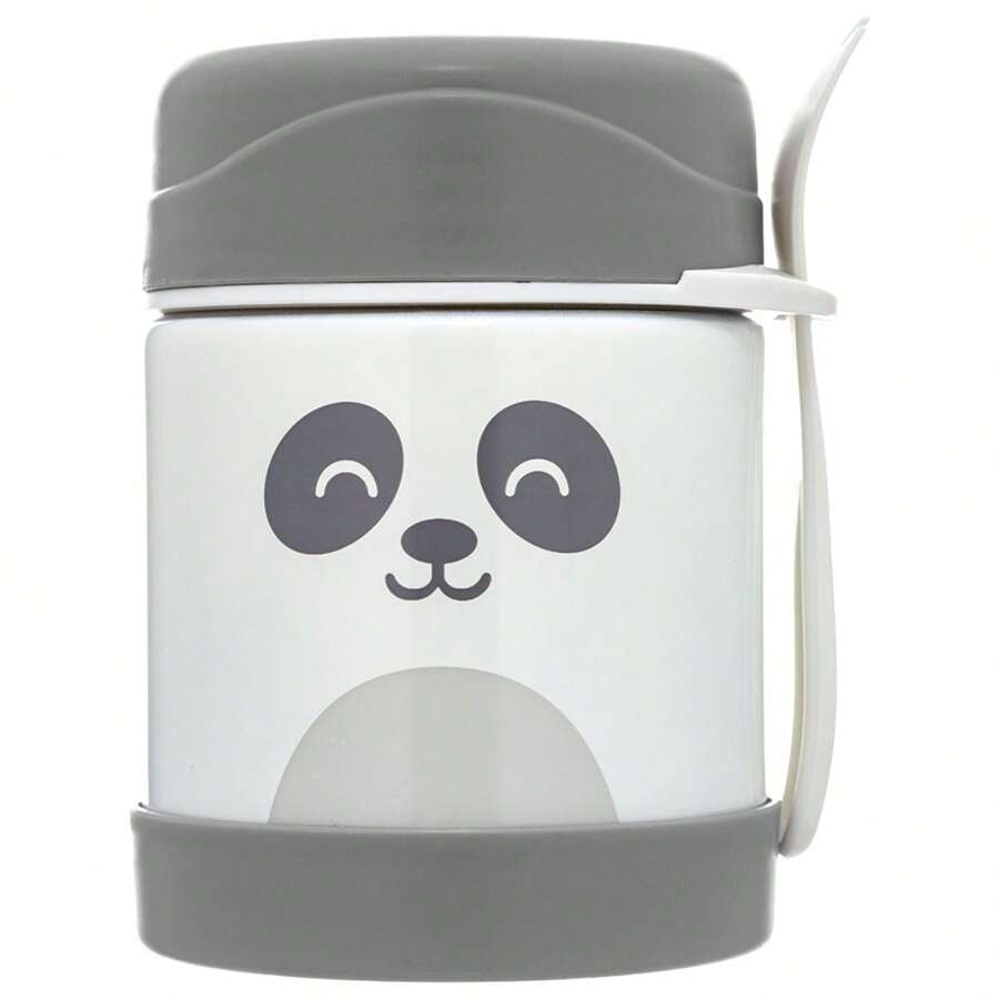 Buba Gumy Double Wall Stainless Steel Thermal Pot With Cutlery 320ml - 灰色 - 查看 1