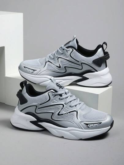 轻便时尚运动鞋，男士休闲四季运动鞋，适合青少年夏季休闲、户外运动、旅行、毕业礼物或生日配饰 2000 年代风格情人节创意