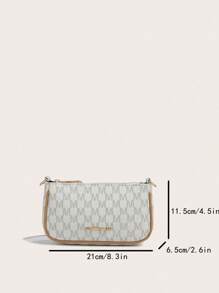Em 2025, a nova bolsa baguete com design de corrente metálica e estampa do corpo do Coringa, um design de moda clássica, é adequada para compras.