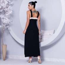 Lola Plus Size Women's Dress Premium Fashion - 黑色 - 查看 4