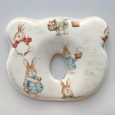 1pc Soft & Skin-Friendly Shaping Pillow For Baby, Fairy Tale Style Love Valentine