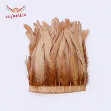 2M Lông đuôi gà trống màu 9-11 inch Băng ruy băng trang trí Lông chim trĩ đen dùng làm đồ thủ công Quần áo lễ hội Trang trí lông vũ Plumas - Nhiều màu - Xem 11