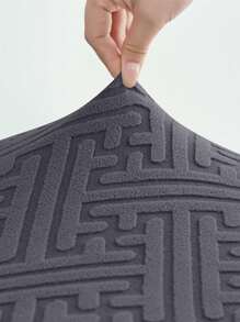 1 件/4 件提花弹力餐椅套氨纶弹性家用椅子套适用于厨房婚礼宴会 - 深灰色 - 查看 5