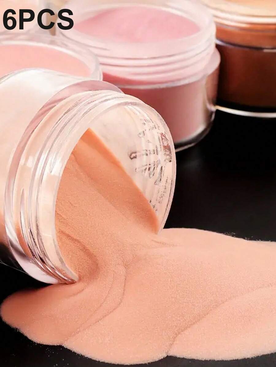 Bộ 6 Bột Acrylic Nude, 6 Màu Bột Nhúng Nghệ Thuật Làm Móng Acrylic Bóng Cao Cho Điêu Khắc Móng Tay 3D, Nối Móng Kiểu Pháp & Khắc Móng, Bộ Nghệ Thuật Làm Móng Acrylic 3D Bằng Polymer Chuyên Nghiệp, Bền & Dễ Sử Dụng Cho Gia Đình, Làm Móng Cho Người Mới Bắt Đầu Tự Làm - Nhiều màu - Xem 1