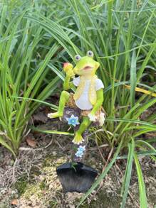 1 chậu cây cảnh mini Mr. Frog đáng yêu, đồ trang trí bàn làm việc, vật phẩm cảnh quan sân vườn, đồ trang trí để bàn, đồ trang trí ngày lễ tình nhân, quà tặng - Nhiều màu - Xem 7