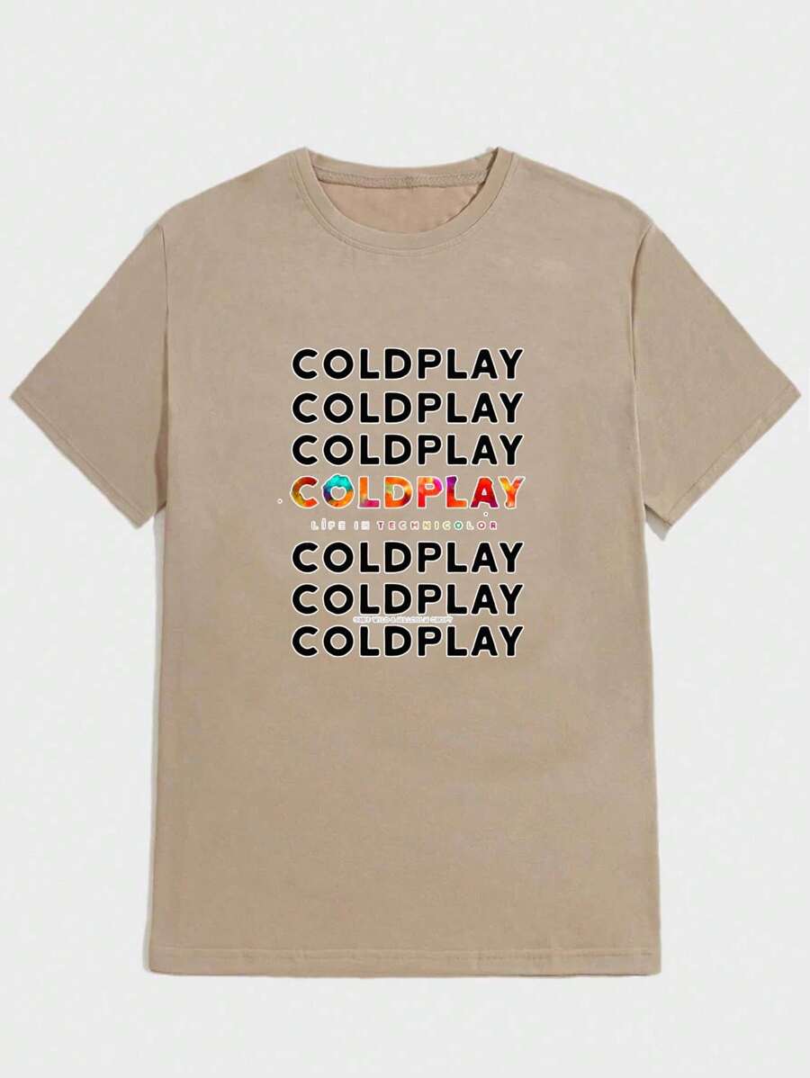 Coldpl@Y 100% Cotton T-Shirt NEW! - 米色 - 查看 1