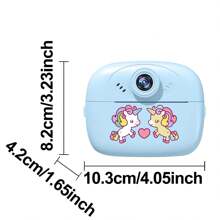 儿童相机儿童玩具数码相机男孩女孩幼儿生日礼物幼儿高清相机，便携式玩具，适合 6 7 8 9 10 岁男孩女孩 - 彩色 - 查看 2