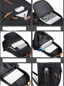 Men's And Women's Waterproof Backpack, Durable, Reinforced, Large For Laptop - Màu xanh lam - Xem 5