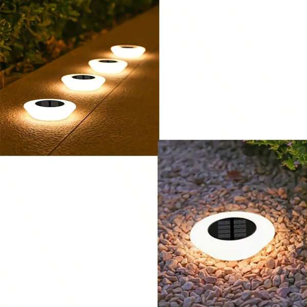 4pcs Solar Path Lights, Outdoor Garden Lawn Corridor Decoration Lighting