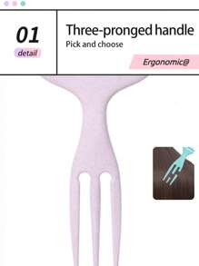 1 chiếc lược tạo kiểu định hình tóc xoăn, lược định hình tóc xoăn, lược chải tóc xoăn, dùng để chải và tạo kiểu tóc xoăn cho nam và nữ để giảm kéo, lược chải tóc lông mềm có răng, lược gỡ rối giúp giảm kéo tóc và tách tóc xoăn - Nhiều màu - Xem 7