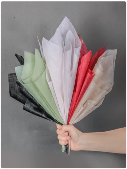 1 Pack/38pcs Paper Sheets, Fresh Floral Decoration Packaging Material, Flower Bouquet Wrapping Lining, Holidays, Christmas