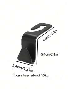 2pcs Bow-Knot Car Seat Hooks, Multifunctional Storage Hanger Accessories For Vehicle Interior