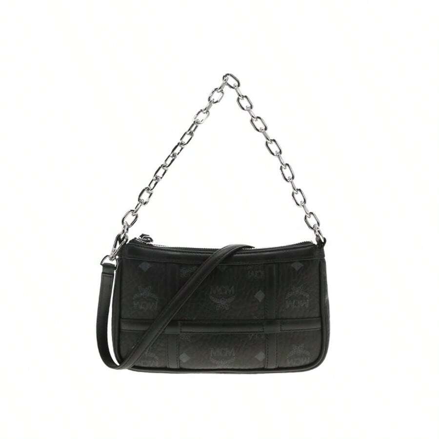 MCM Túi đeo vai Delmy Visetos Mini dành cho nữ có dây xích đeo vai dưới cánh tay Túi đeo chéo MWSBAER01BK001 - MWSBAER01BK001 màu đen - Xem 1