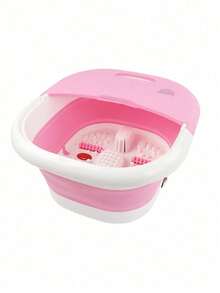 Baño de pies de masaje eléctrico Portátil plegable Calefacción totalmente automática Temperatura constante Cubo de remojo de pies Lavado de pies doméstico Baño de pies Masaje de pies Masajeador de pies Fumigación Baño de pies Barril Electrodomésticos para el cuidado de la salud - Tipo de Enchufe A USA (110-127V) - Ver 6