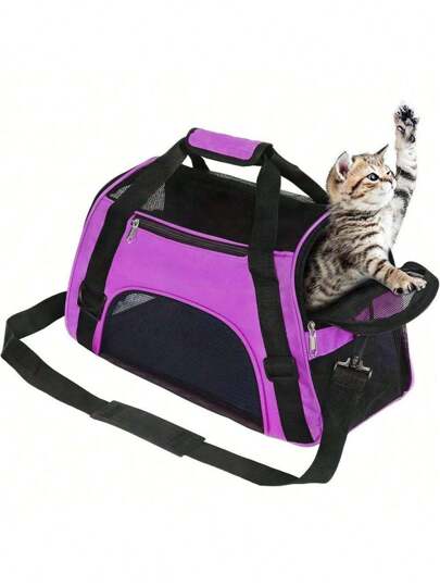 便携、透气、舒适的宠物背带，可折叠和可扩展的宠物背包，专为中小型猫狗设计。非常适合旅行、远足和户外使用