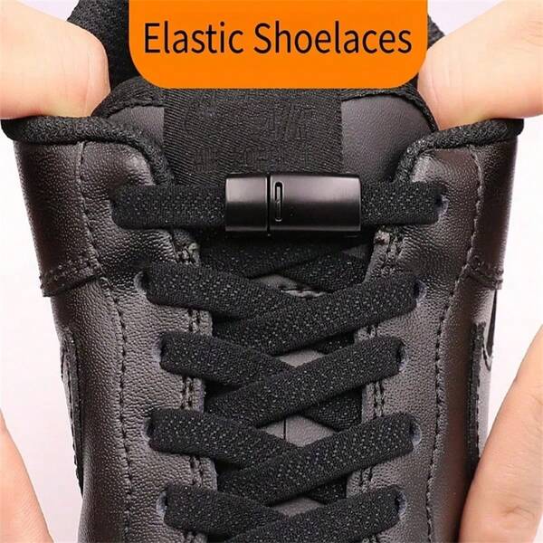 1Pair Magnetic Lock Laces Without Ties Sneakers For Shoelaces Elastic No Tie Shoe Laces Kids Adult Quick Flat Shoe Lace Rubber Bands